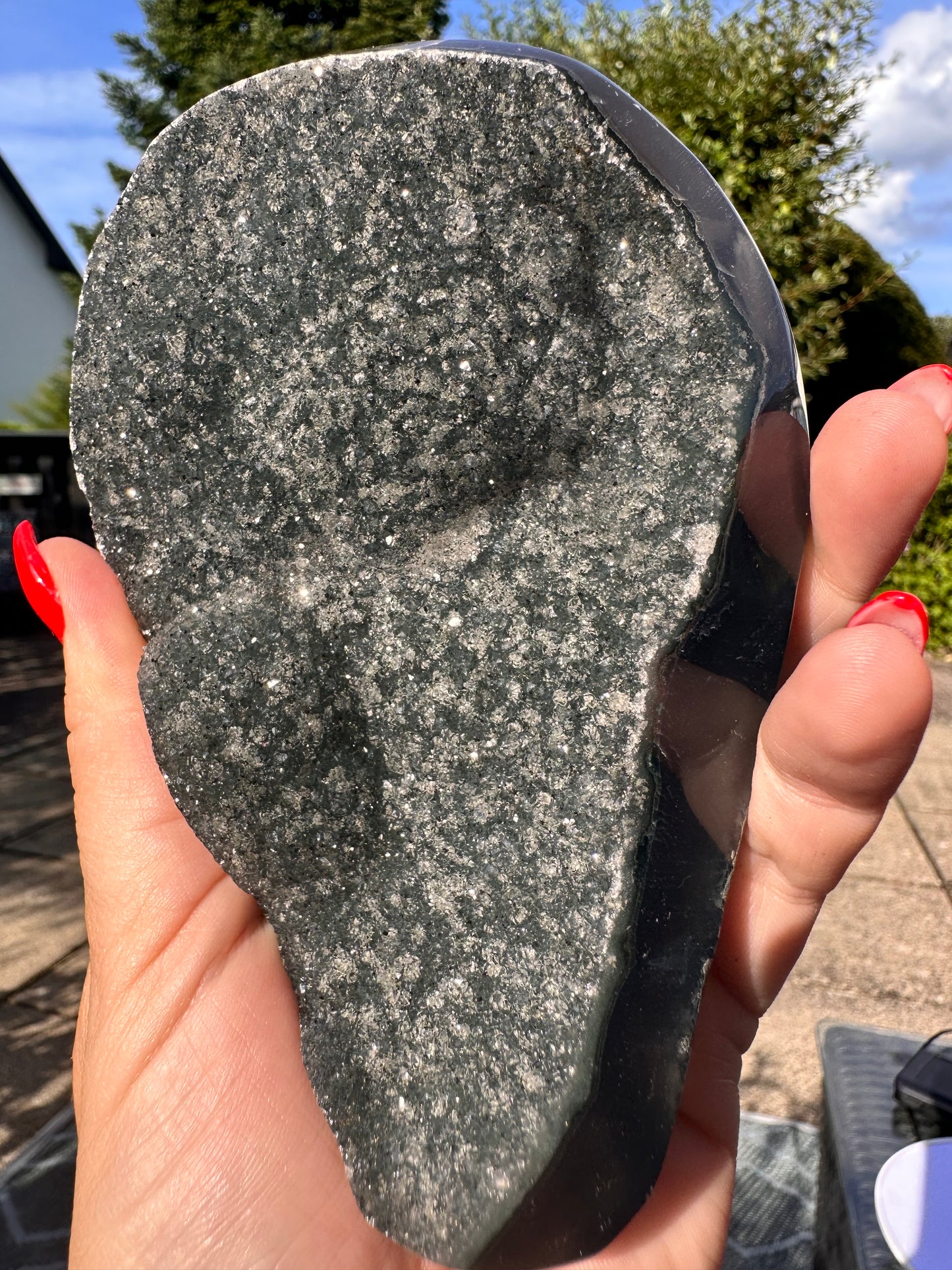 Amethyst auf Metallständer Nr. 9