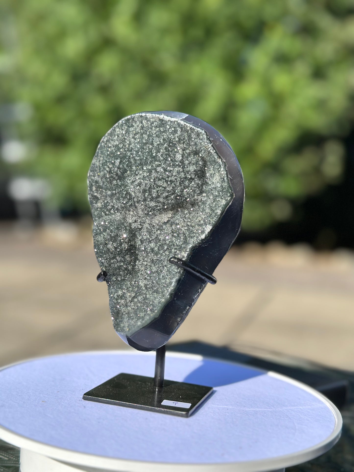 Amethyst auf Metallständer Nr. 9