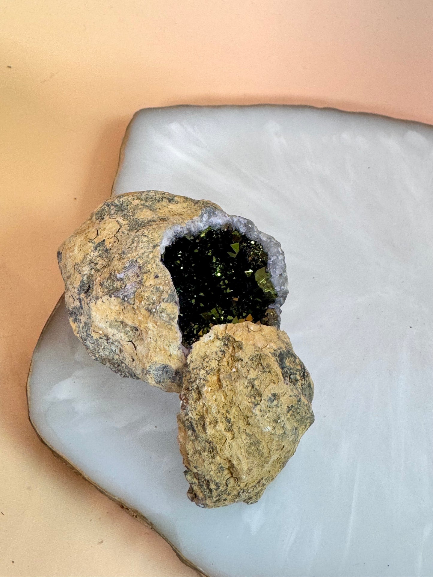 Quarzgeode plated Nr. 34