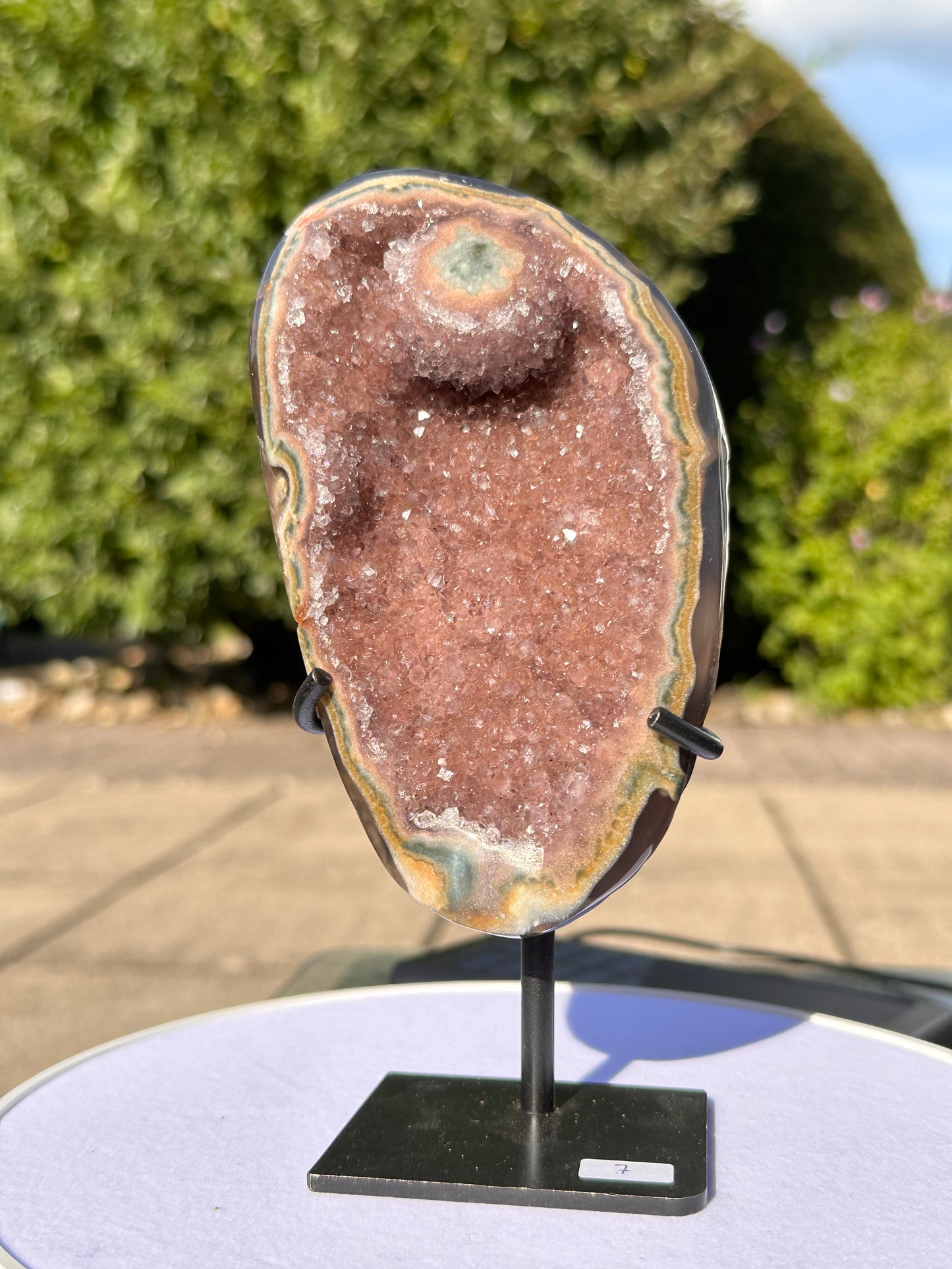 Amethyst auf Metallständer Nr. 7