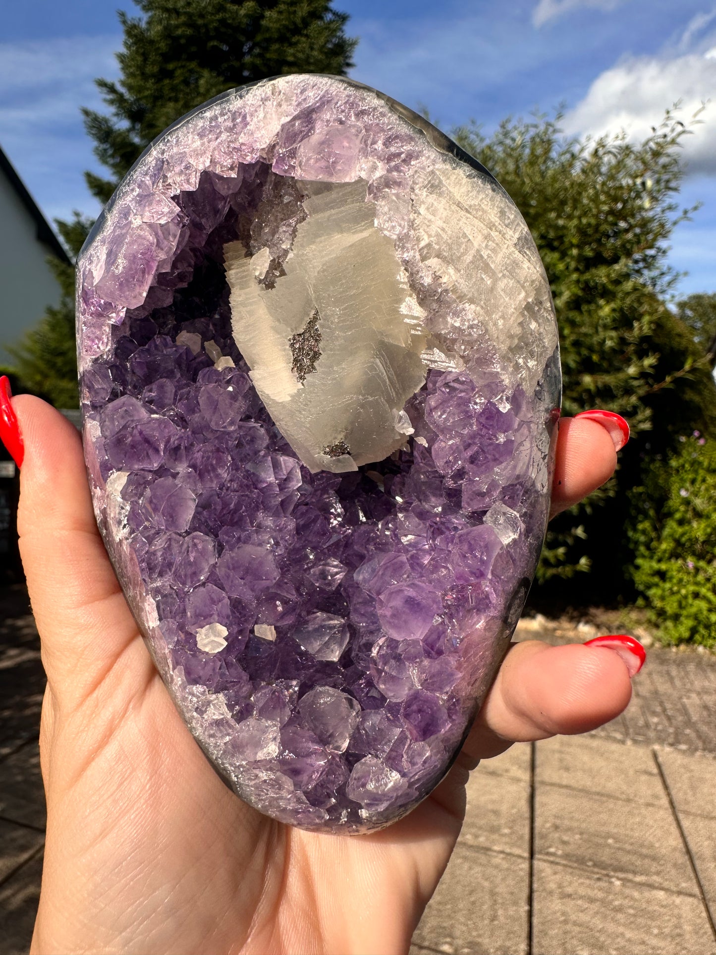 Amethyst auf Metallständer Nr. 5