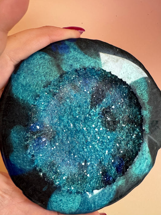 Schälchen "Achat" mit Glitzerboden