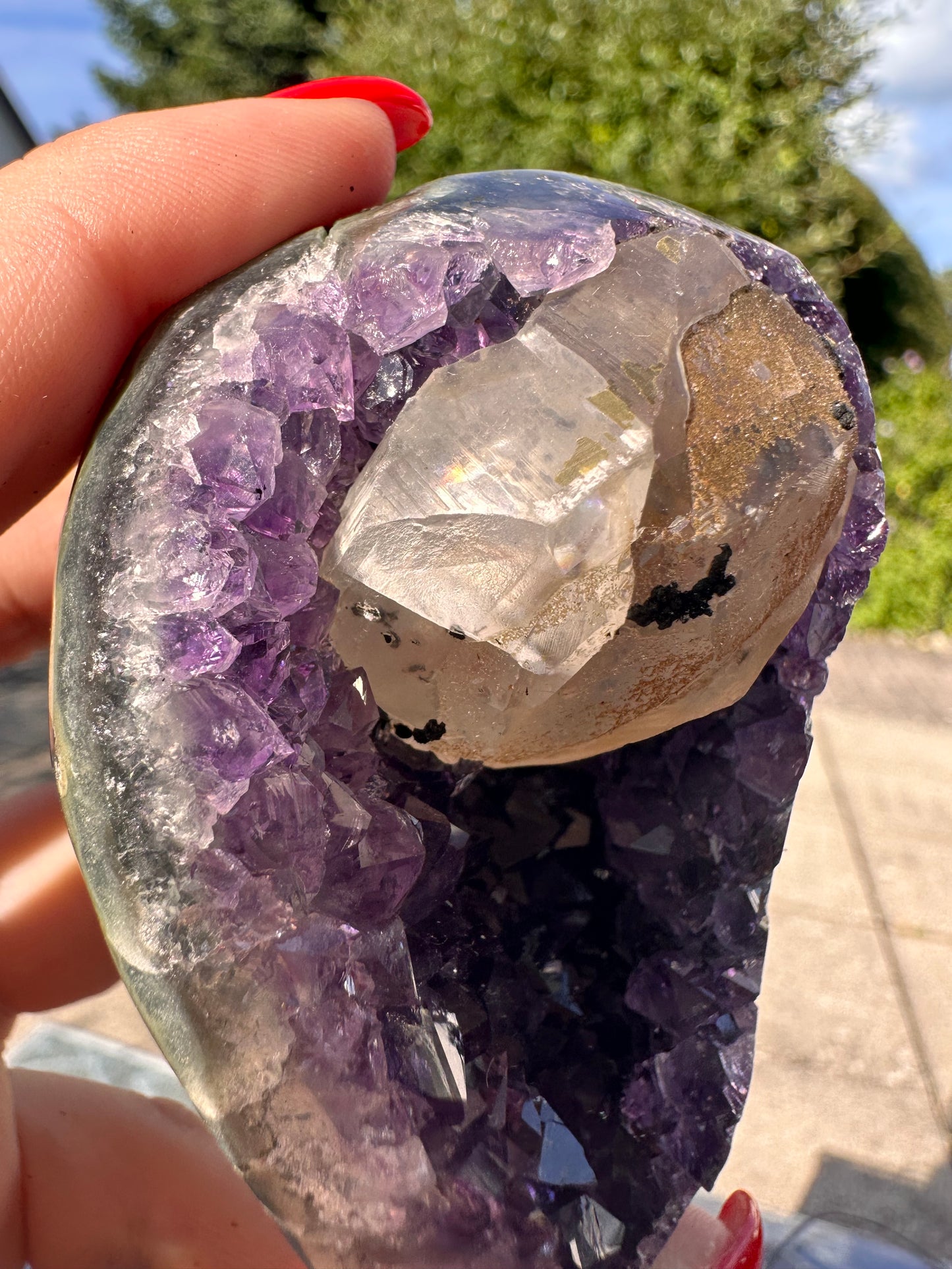 Amethyst auf Metallständer Nr. 20