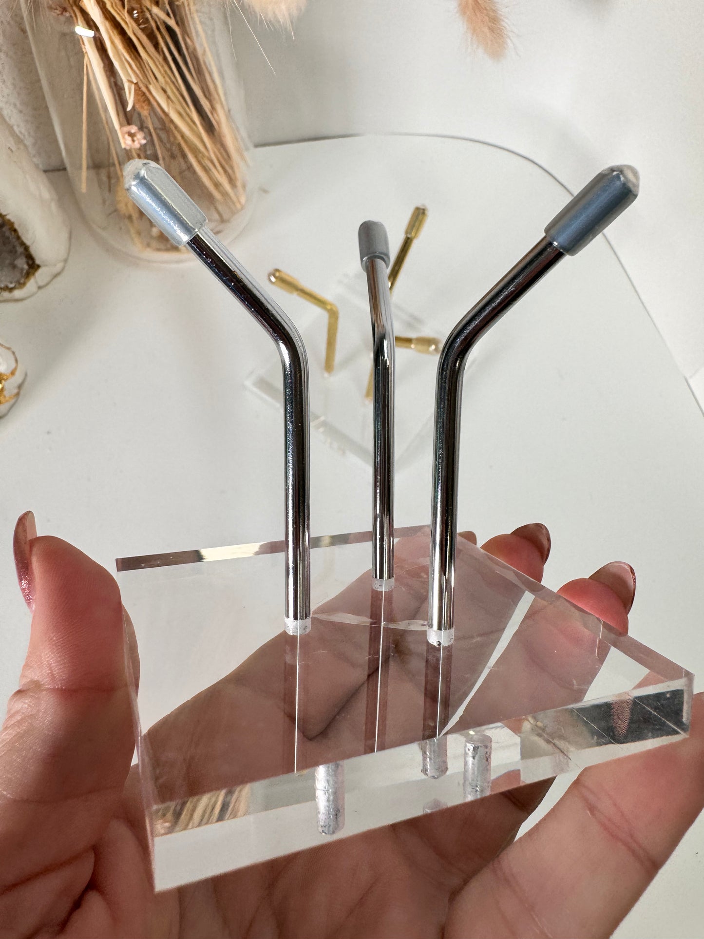 Acryl Glas Halter Ständer 3 Arm