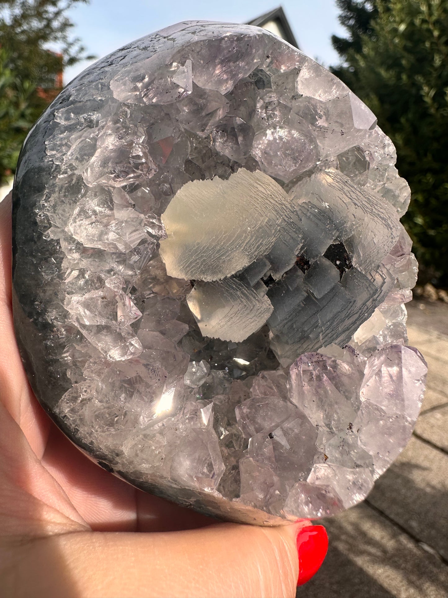 Amethyst Quarz auf Metallständer Nr. 12