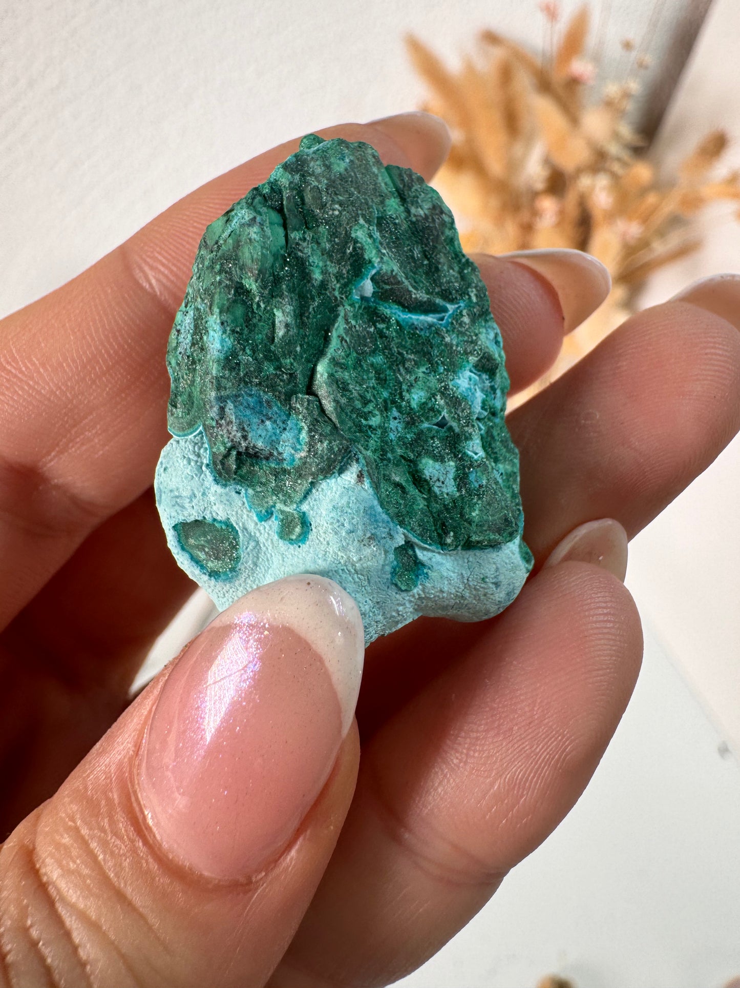 Malachit Chrysokoll Rohstein Nr7