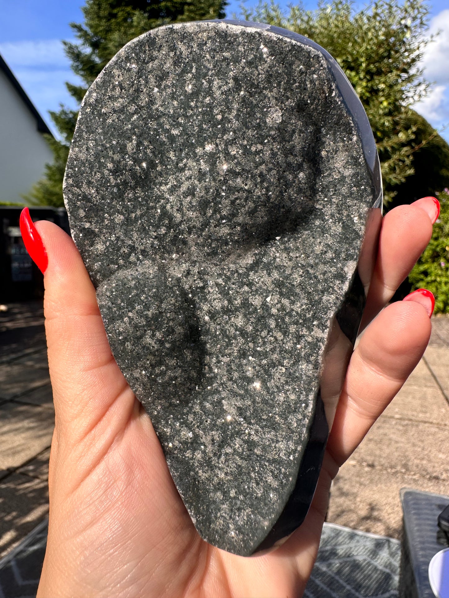 Amethyst auf Metallständer Nr. 9