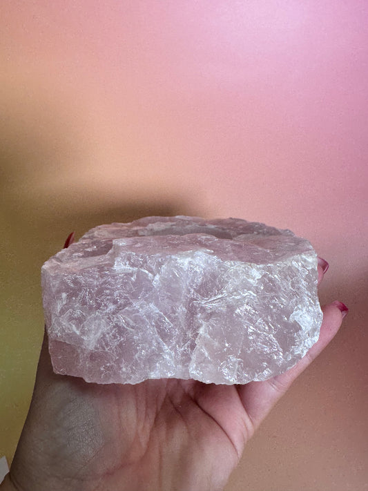 Rosenquarz Teelichthalter Nr.91