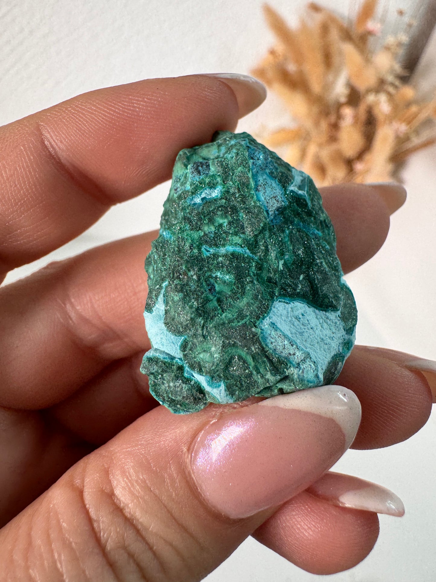 Malachit Chrysokoll Rohstein Nr7
