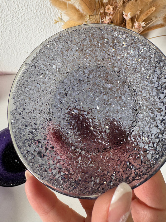 Silikonform Glitzerschale rund