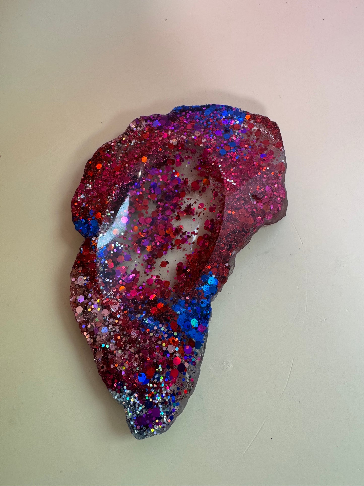 Buntes Glitzer Schälchen aus Epoxidharz