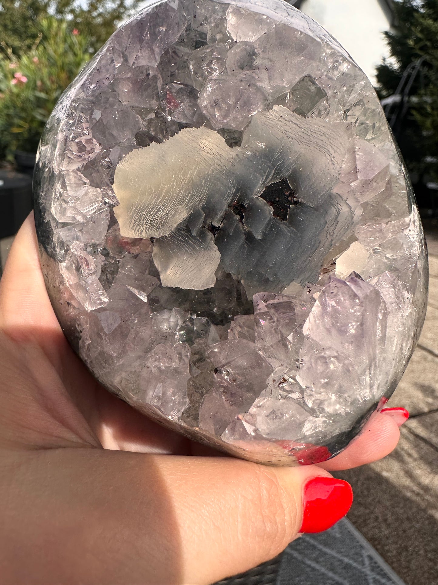 Amethyst Quarz auf Metallständer Nr. 12