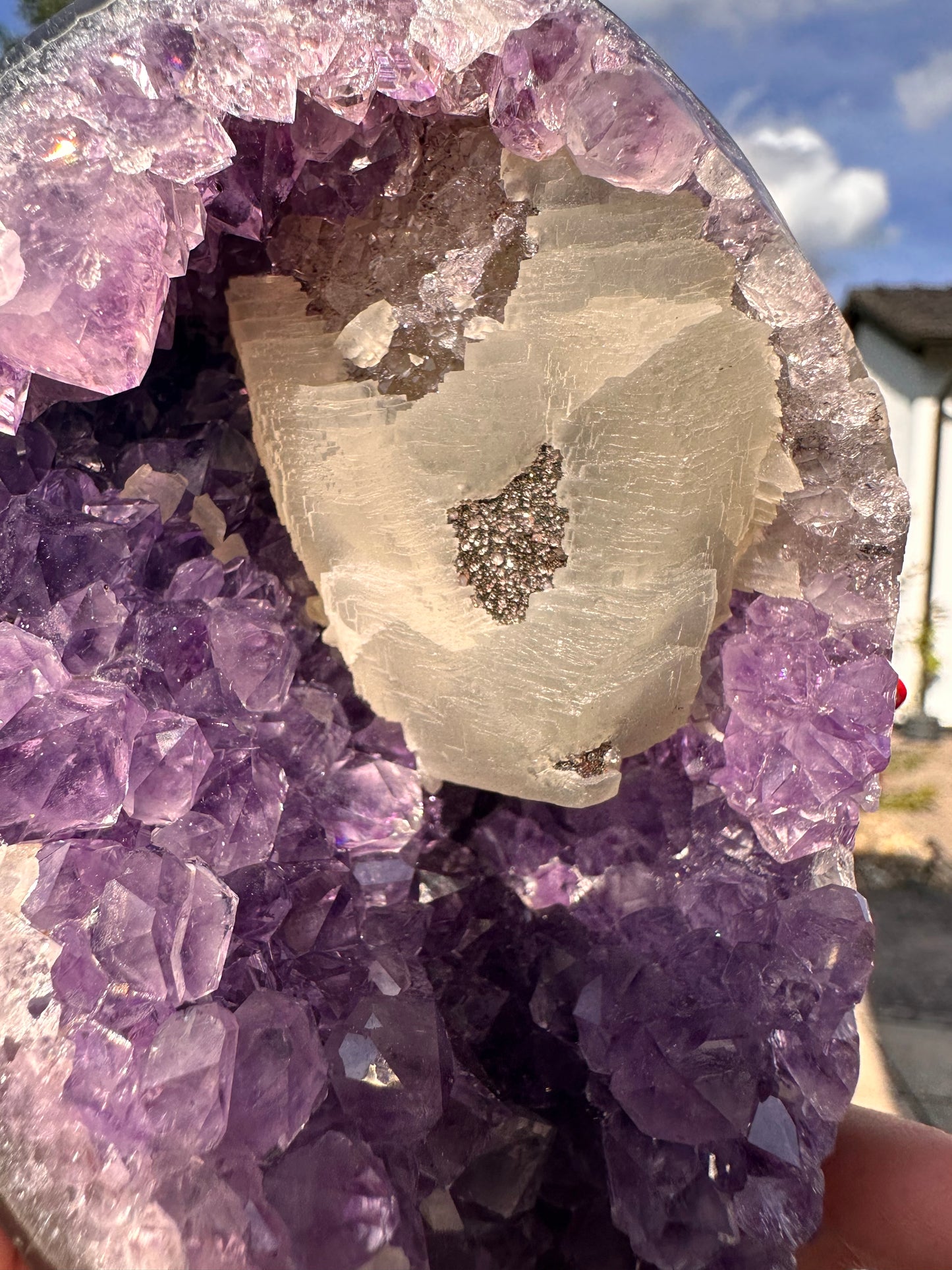 Amethyst auf Metallständer Nr. 5