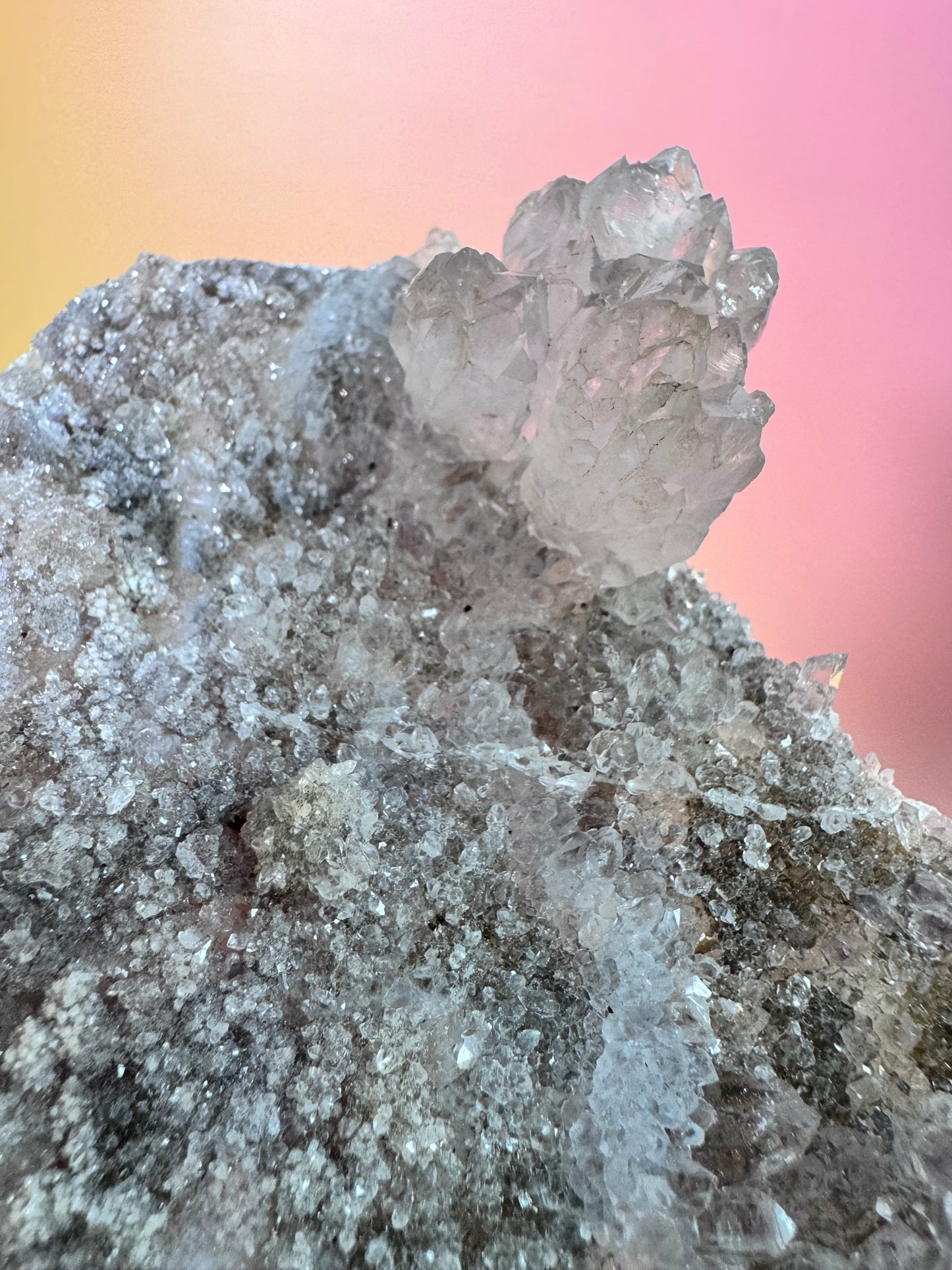 Amethyst Bergkristall Cluster Nr.53