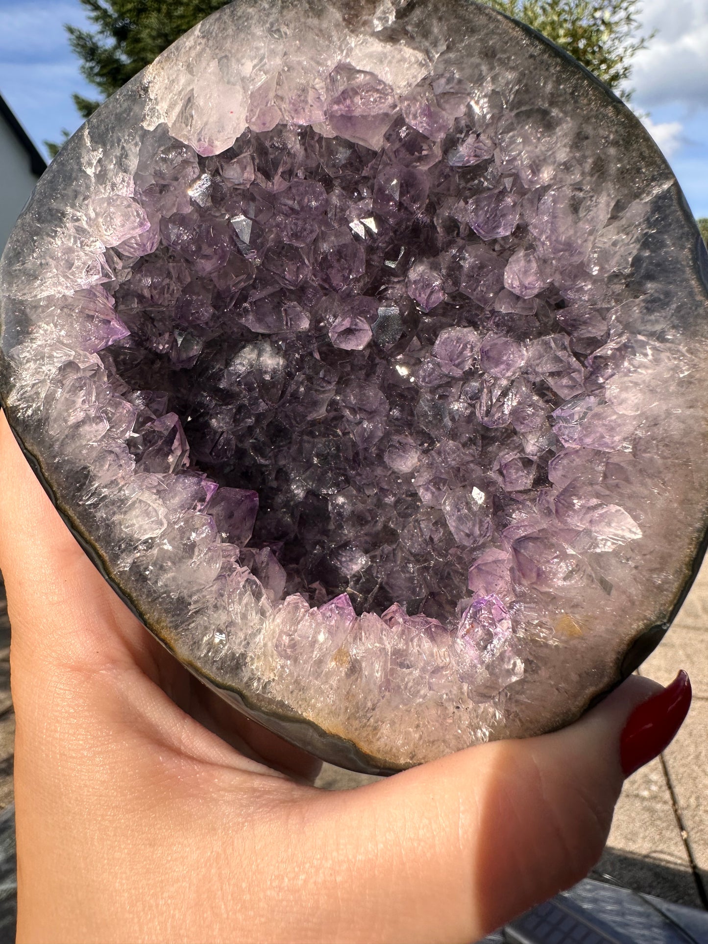 Amethyst auf Metallständer Nr. 4
