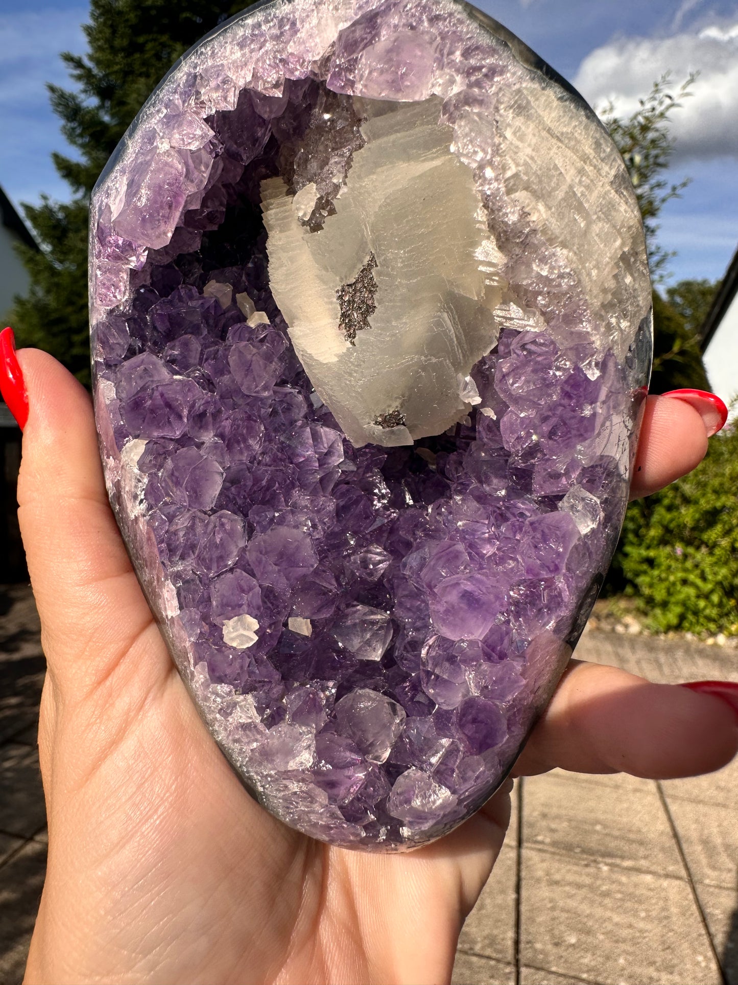 Amethyst auf Metallständer Nr. 5