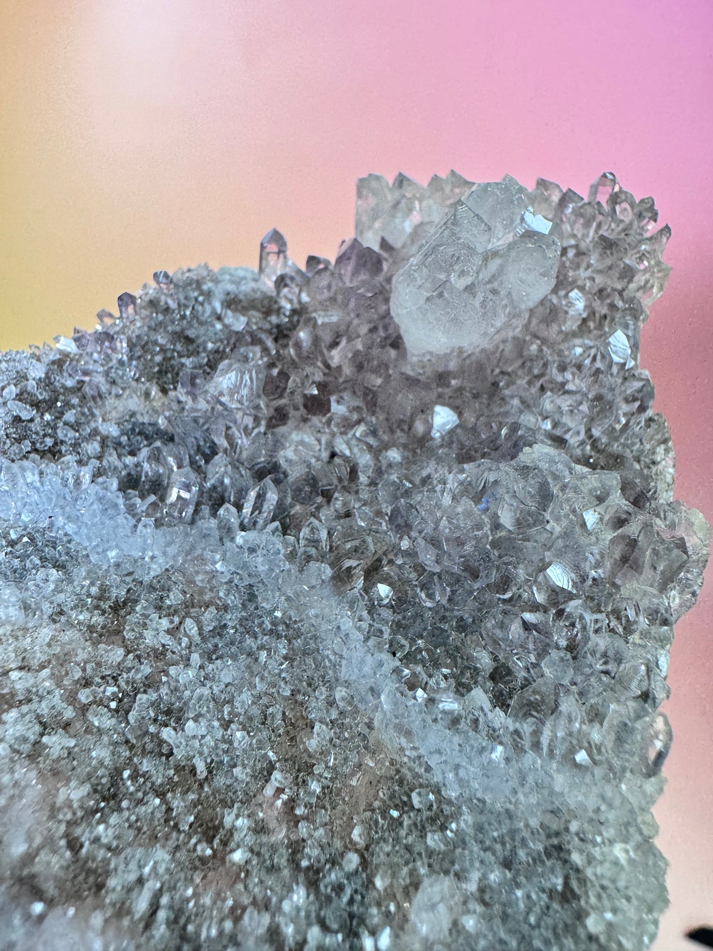 Amethyst Bergkristall Cluster Nr.53