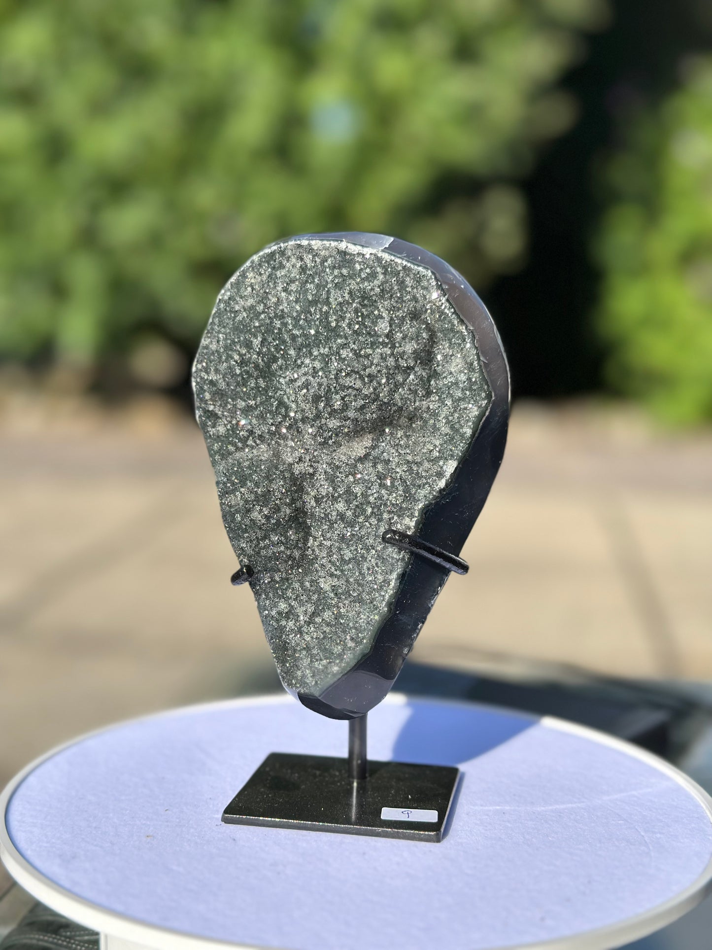 Amethyst auf Metallständer Nr. 9