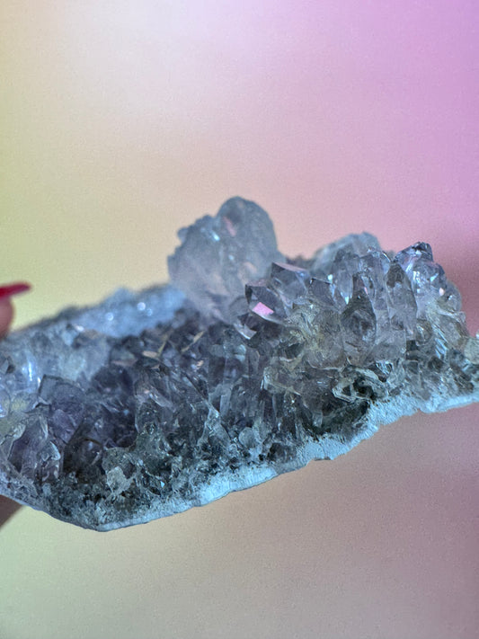 Amethyst Bergkristall Cluster Nr.53