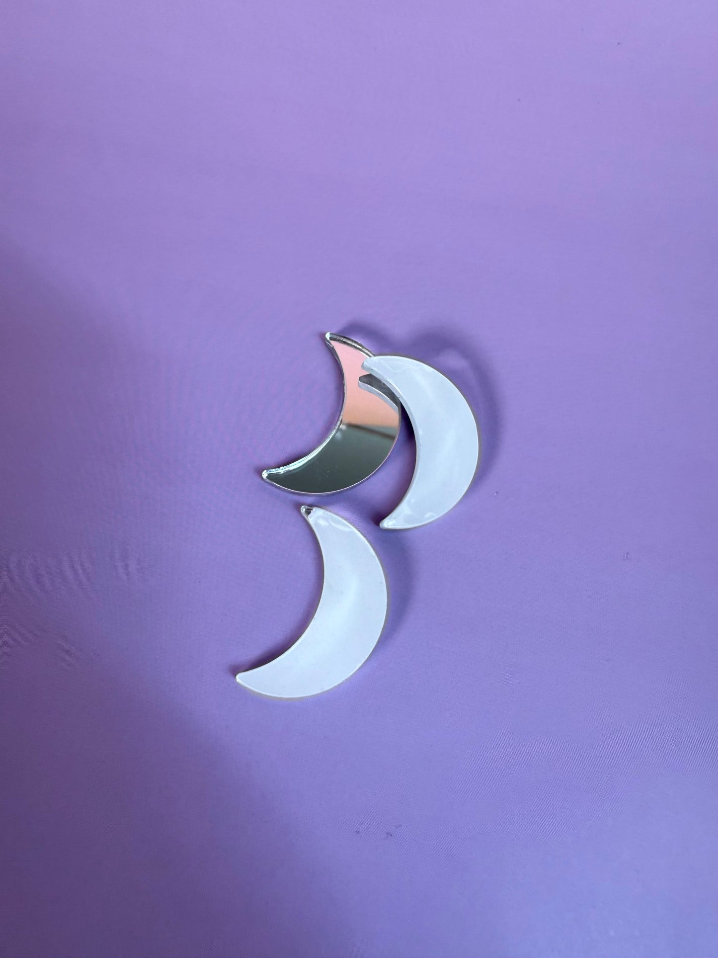 Silikonform MirrorMädels Form für kleine Handspiegel Blume Herz Mond Schmetterling
