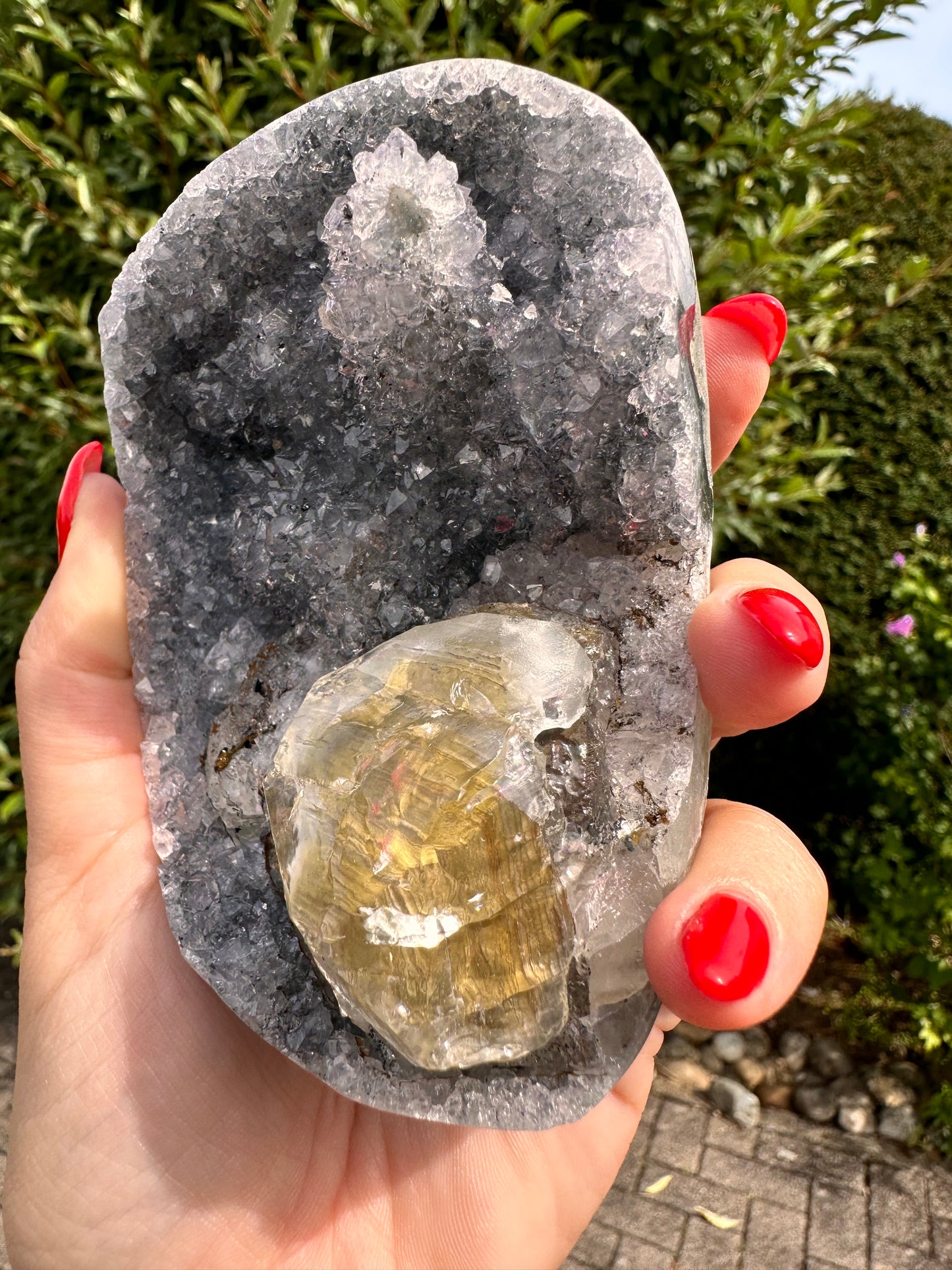 Amethyst auf Metallständer Nr. 11
