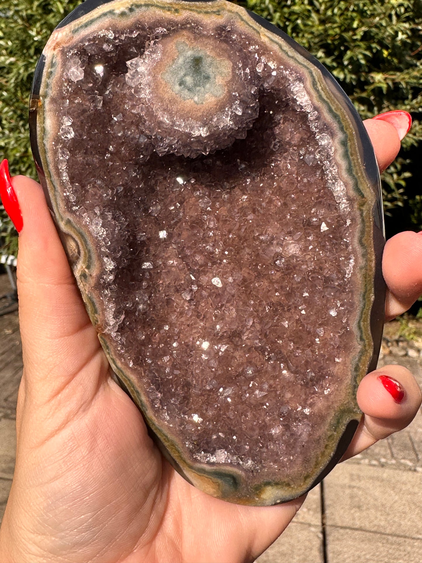 Amethyst auf Metallständer Nr. 7