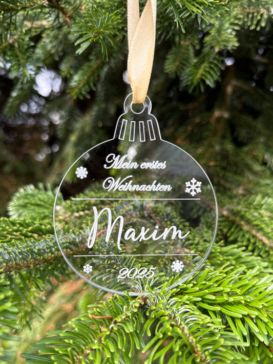 Mein erstes Weihnachten Baby Geschenk für den Tannenbaum