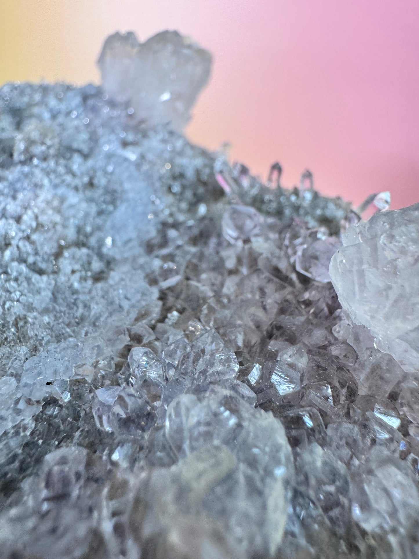 Amethyst Bergkristall Cluster Nr.53