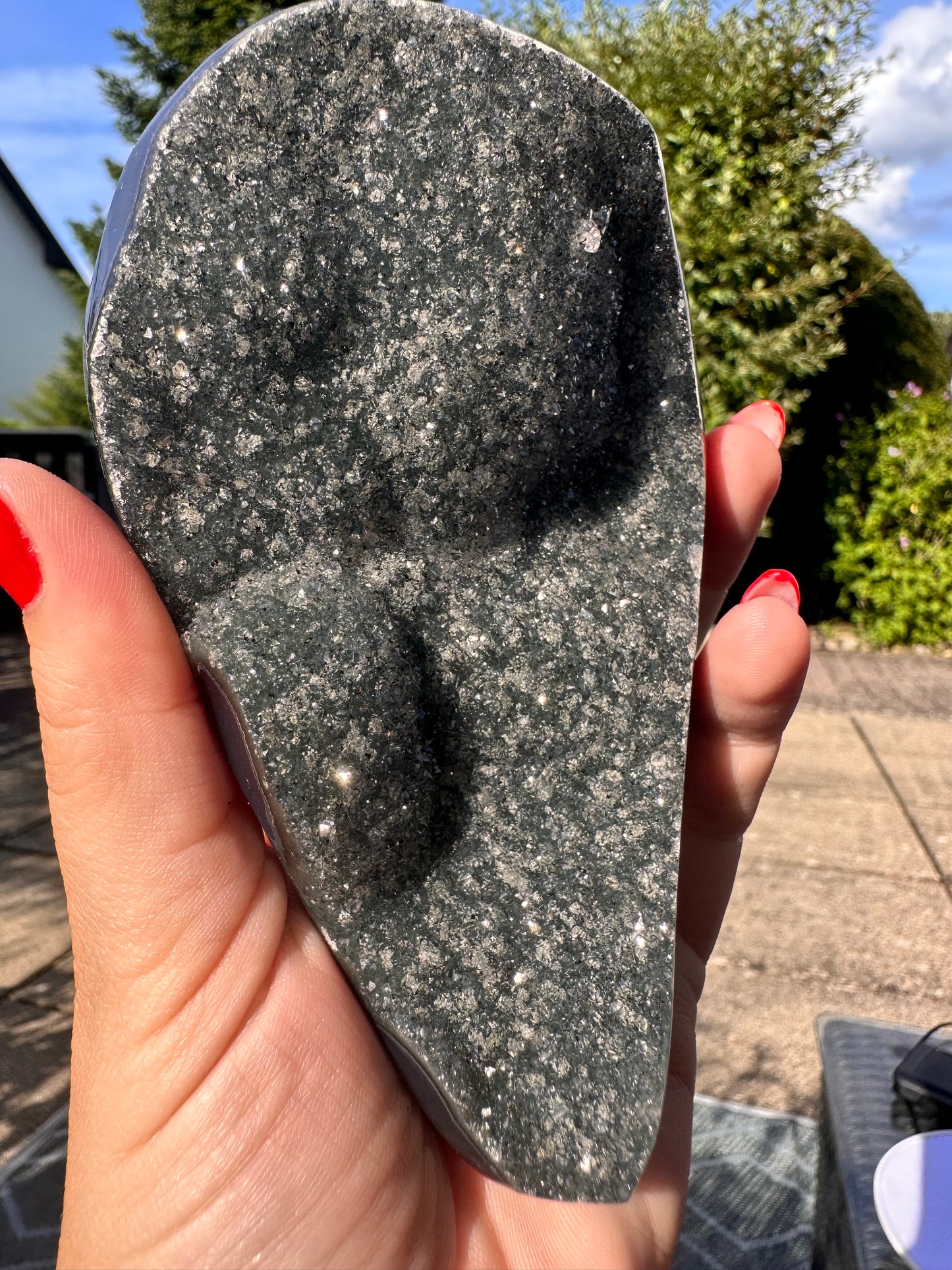 Amethyst auf Metallständer Nr. 9