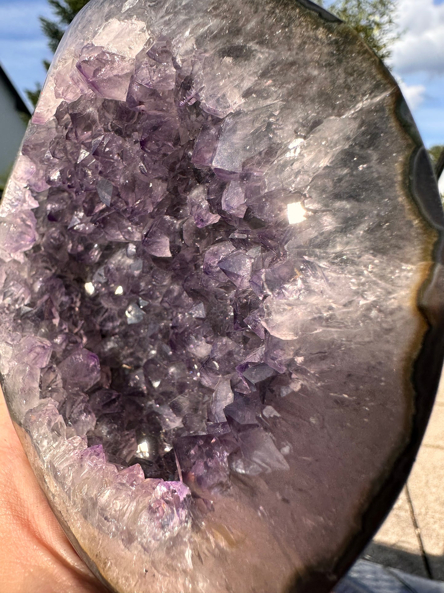 Amethyst auf Metallständer Nr. 4