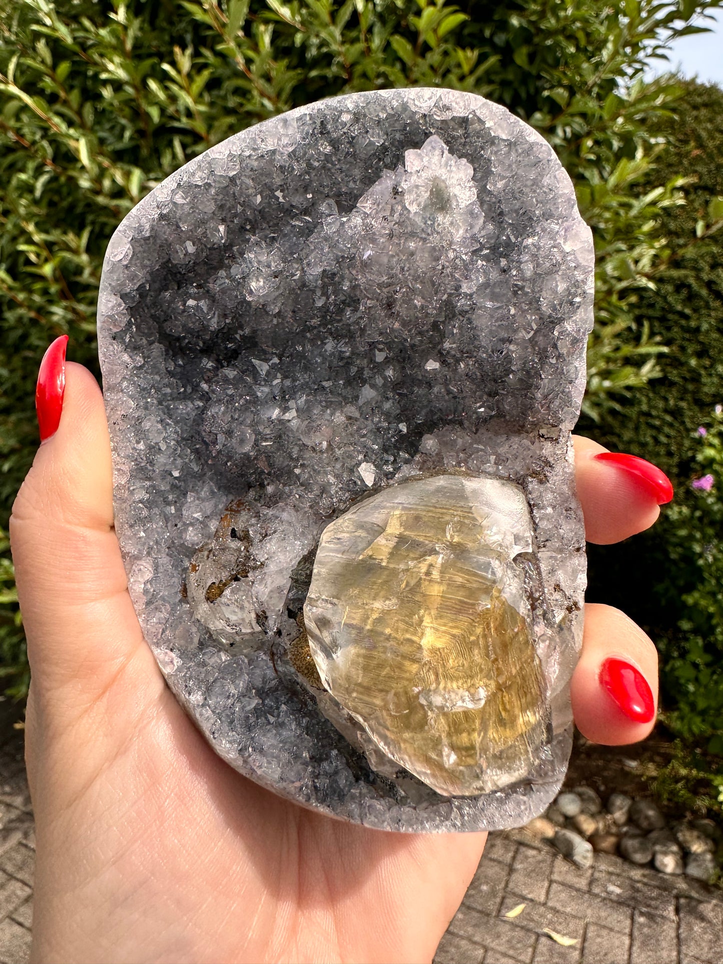 Amethyst auf Metallständer Nr. 11