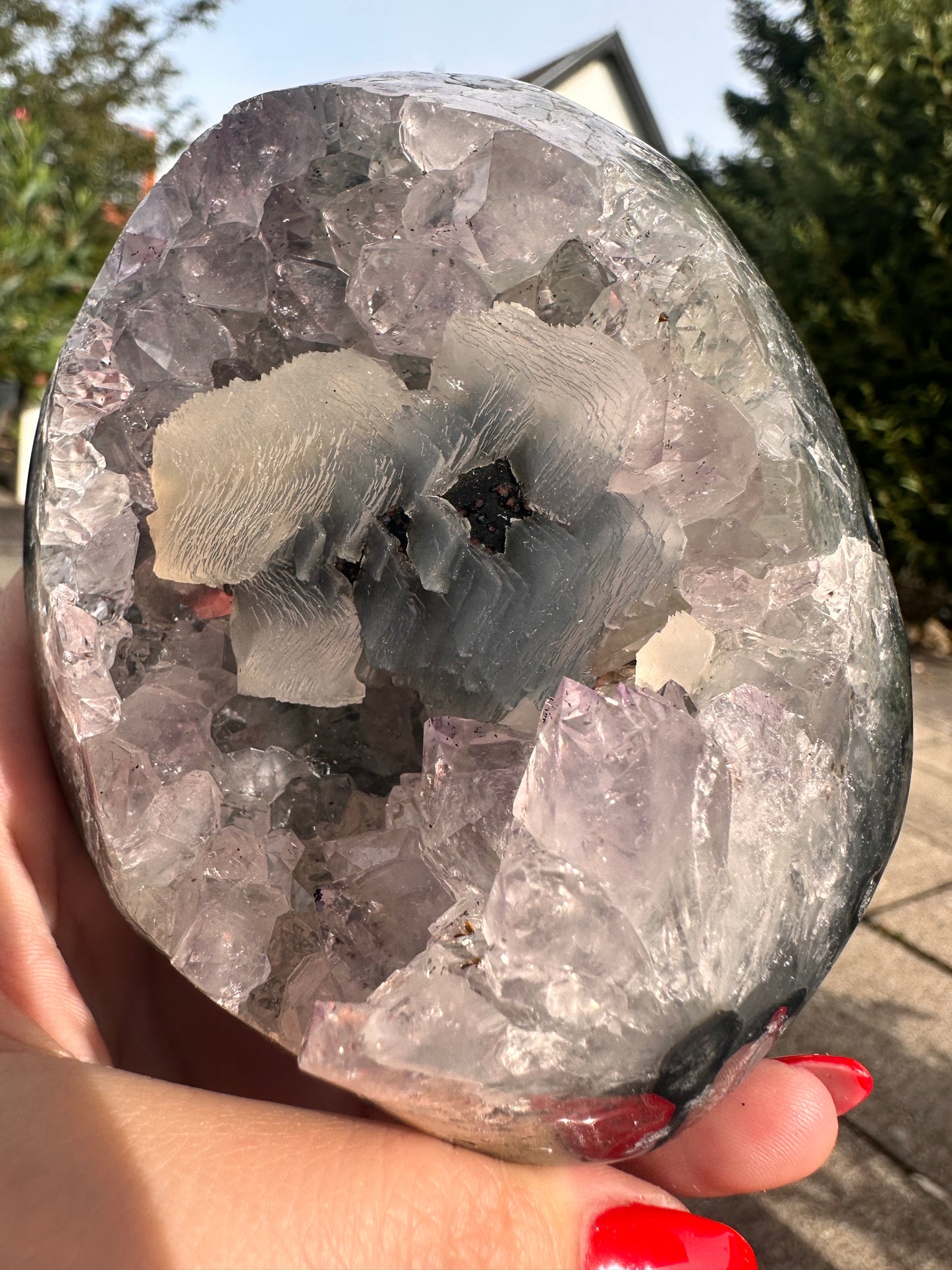 Amethyst Quarz auf Metallständer Nr. 12