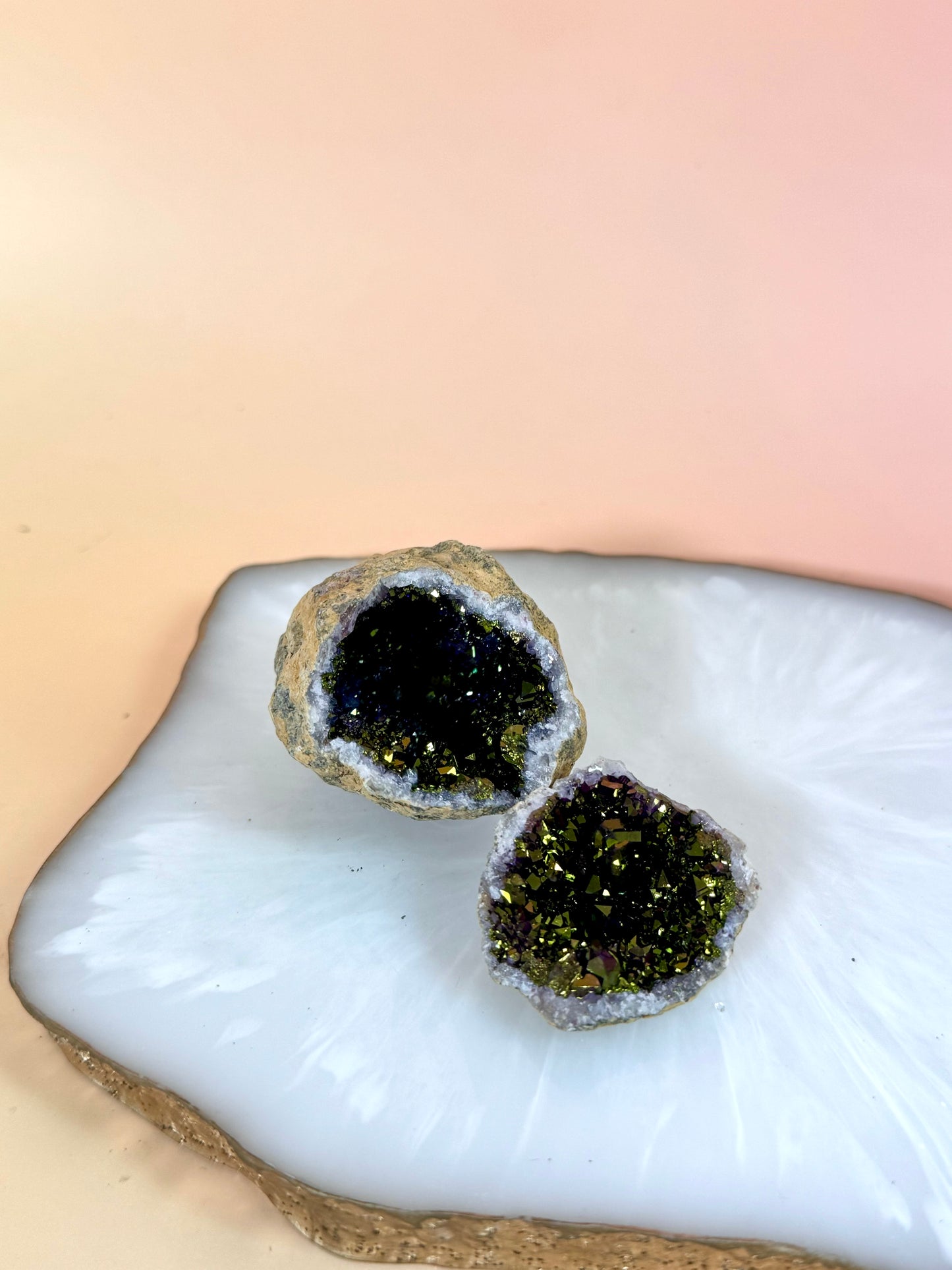 Quarzgeode plated Nr. 34