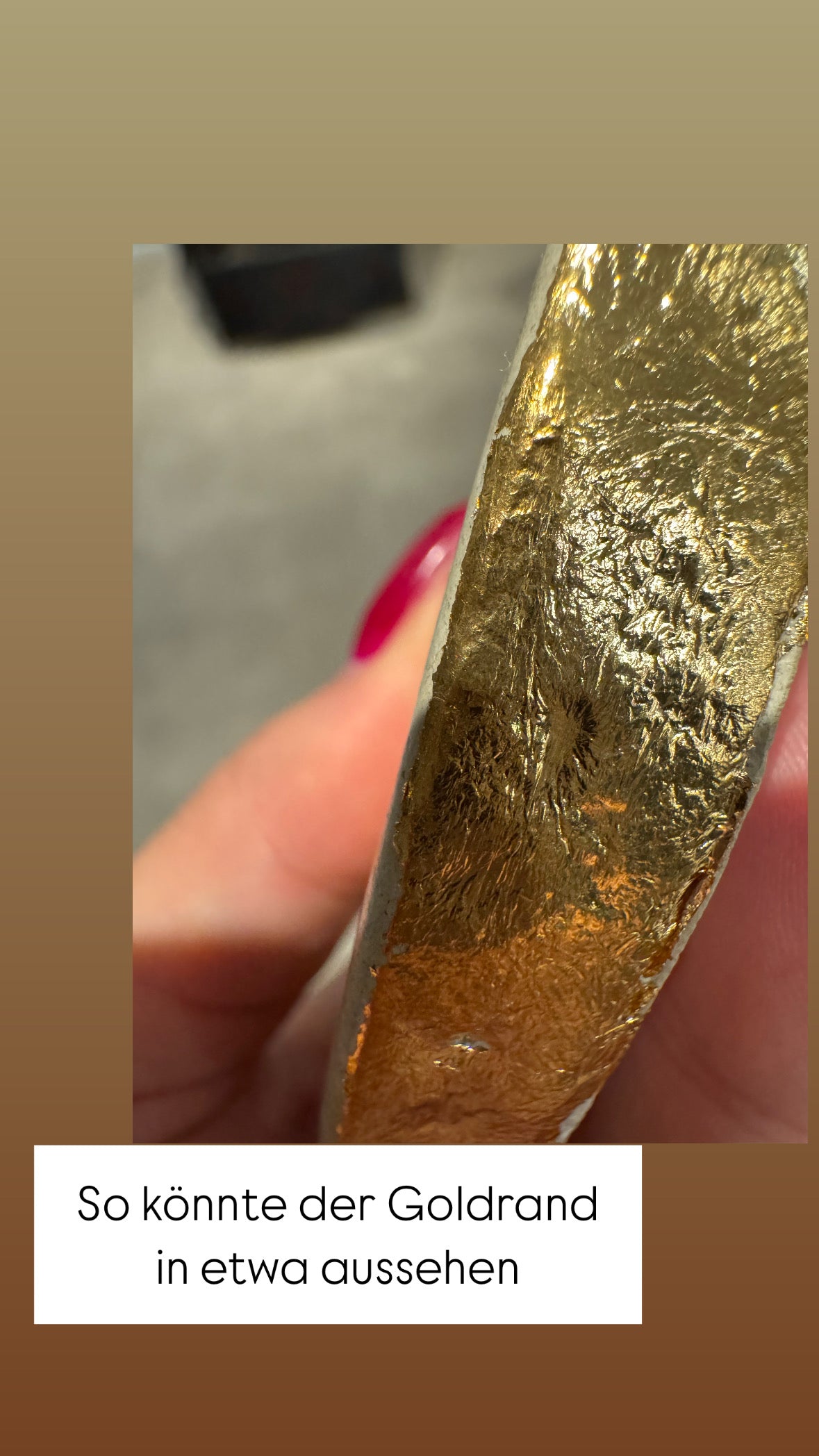 Schälchen "Achat" mit Glitzerboden