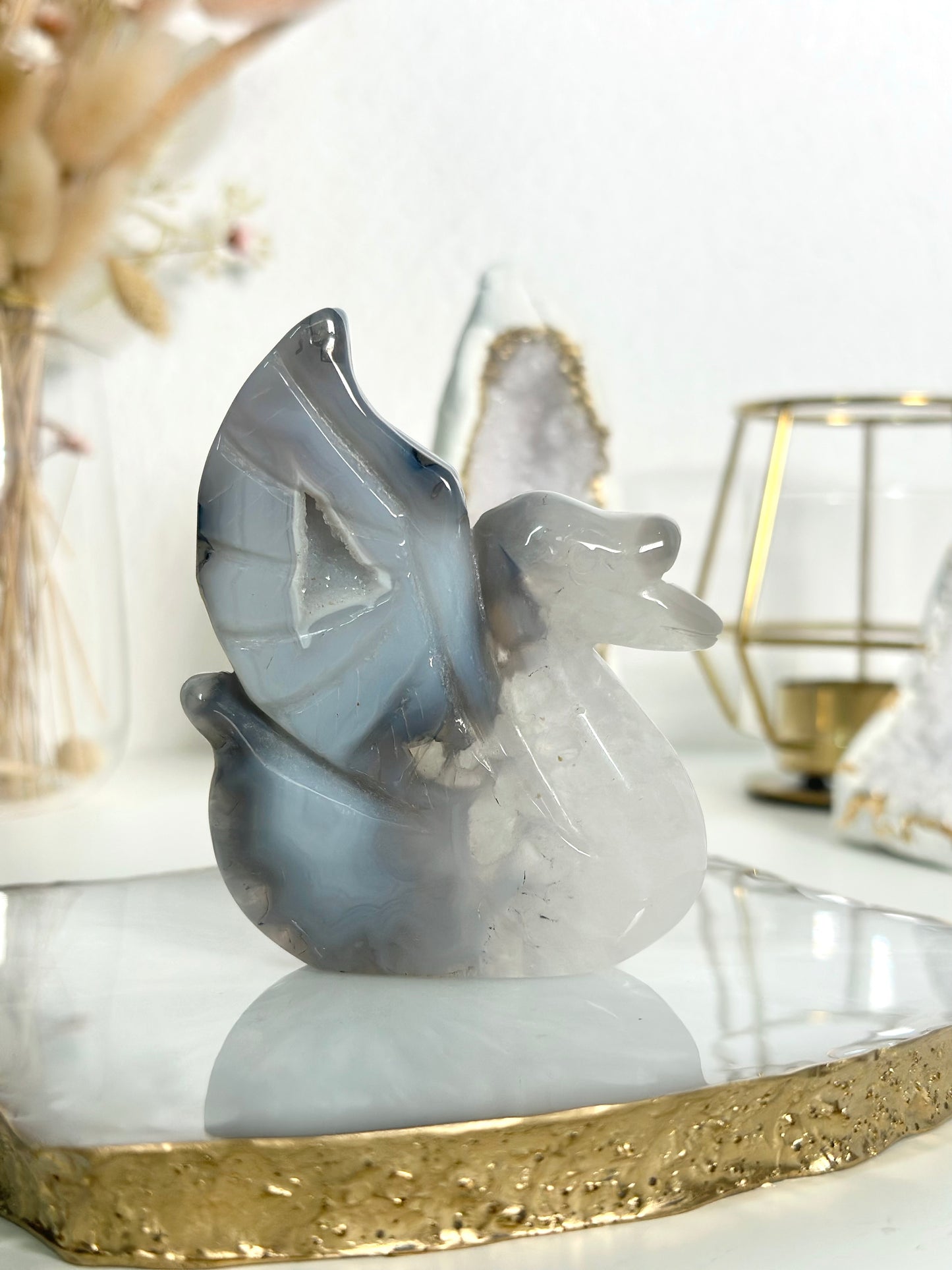 Achat Schwan Carving