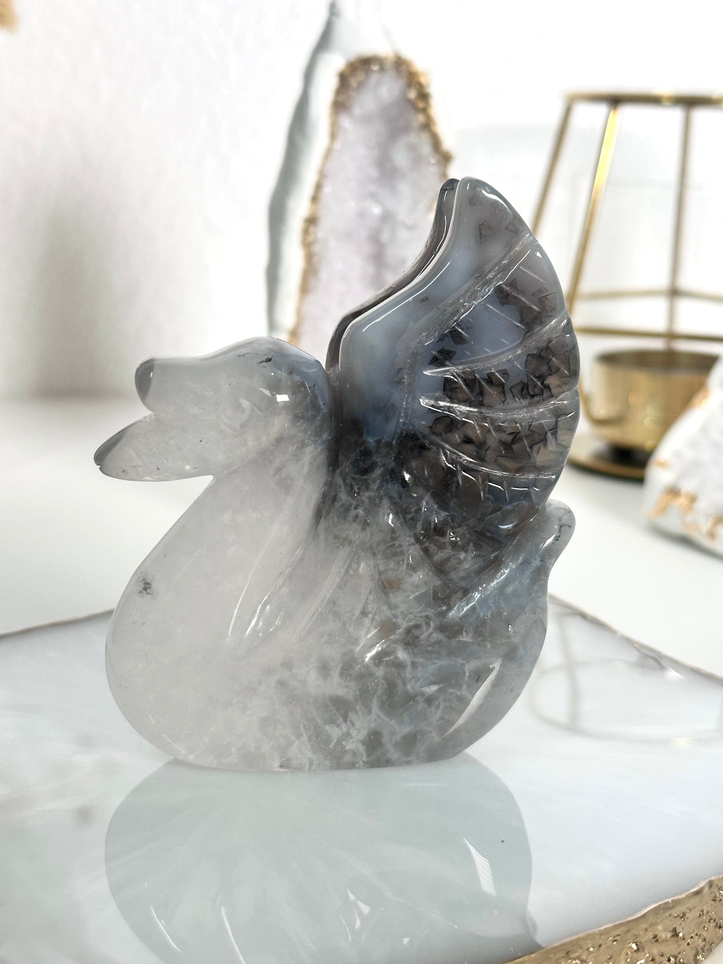Achat Schwan Carving