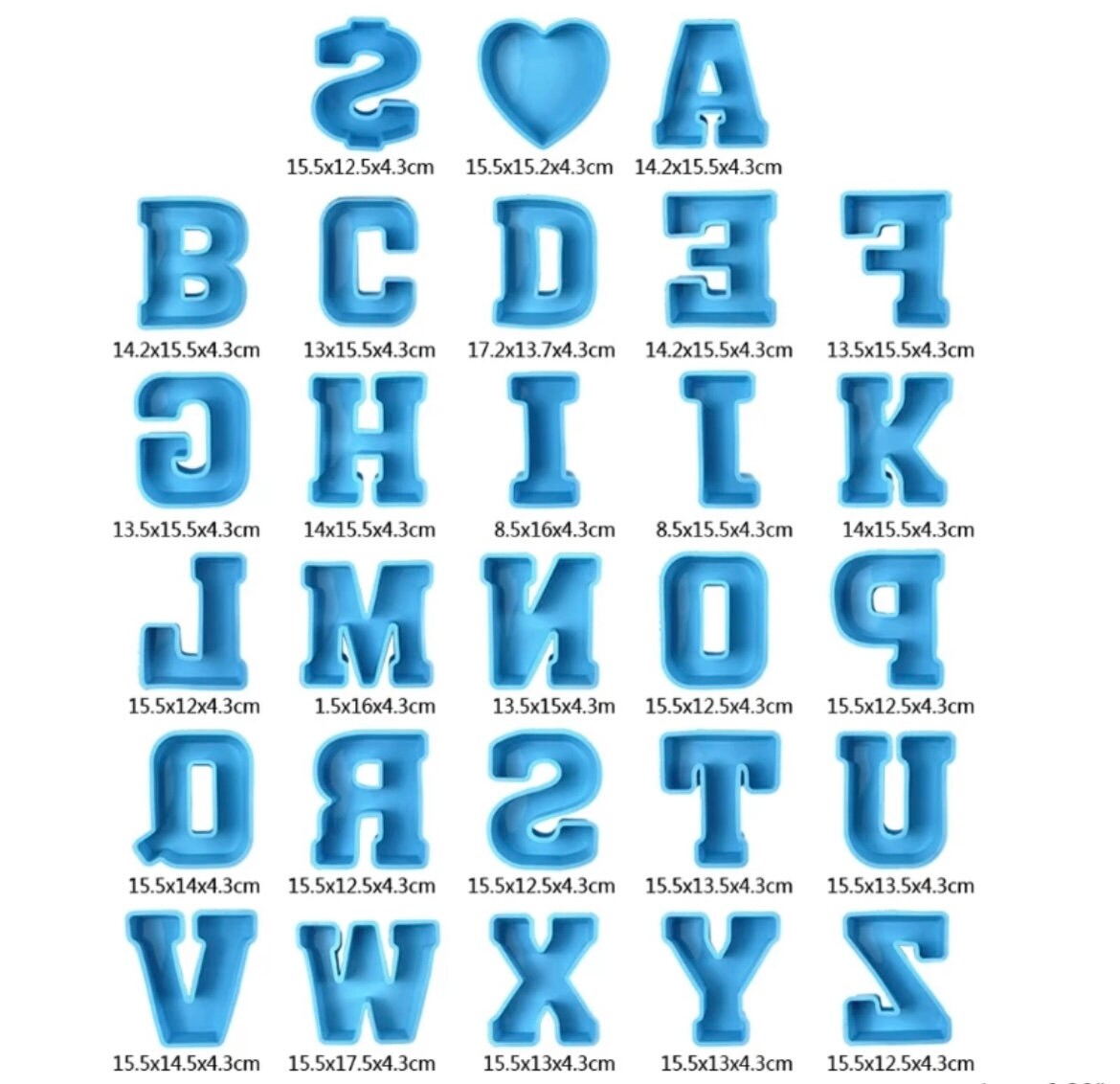 Silikonform Großer Buchstabe U / B-Ware