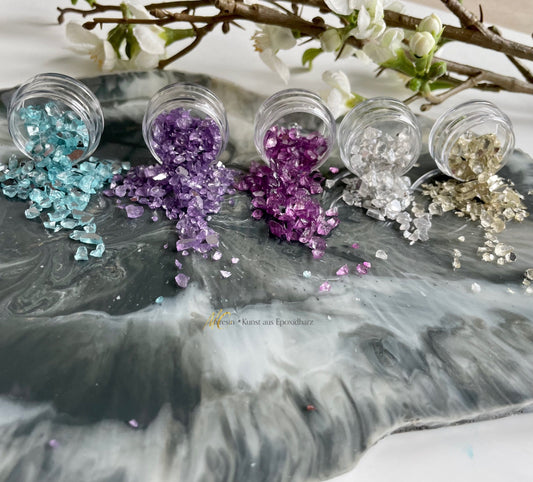 Kleine Glassteine für Deine Resin Kunstwerke