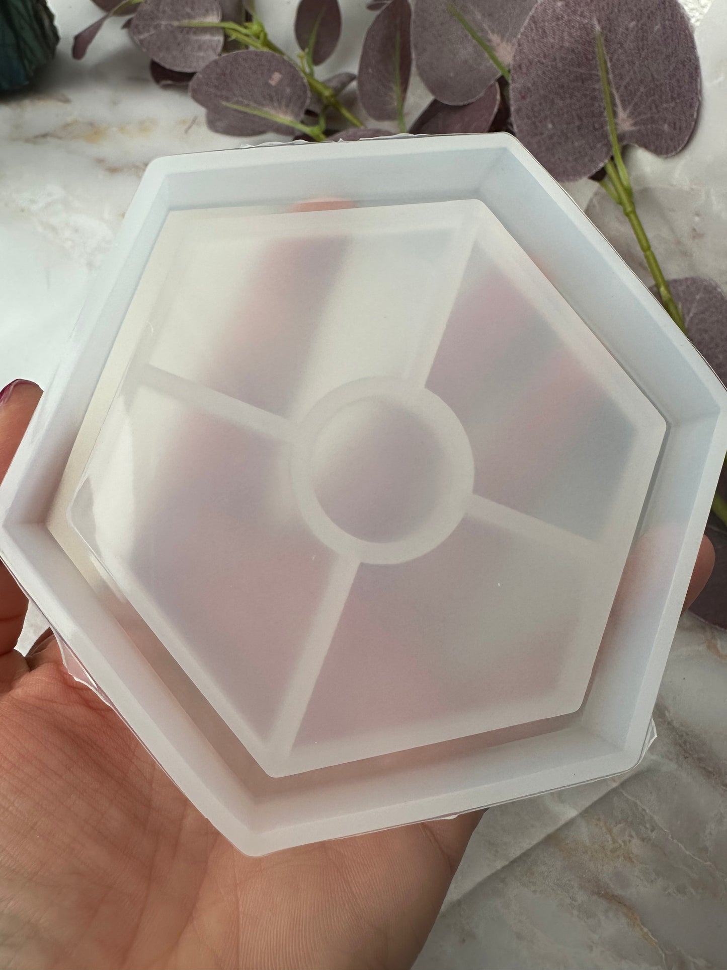 Silikonform Schale 6eck