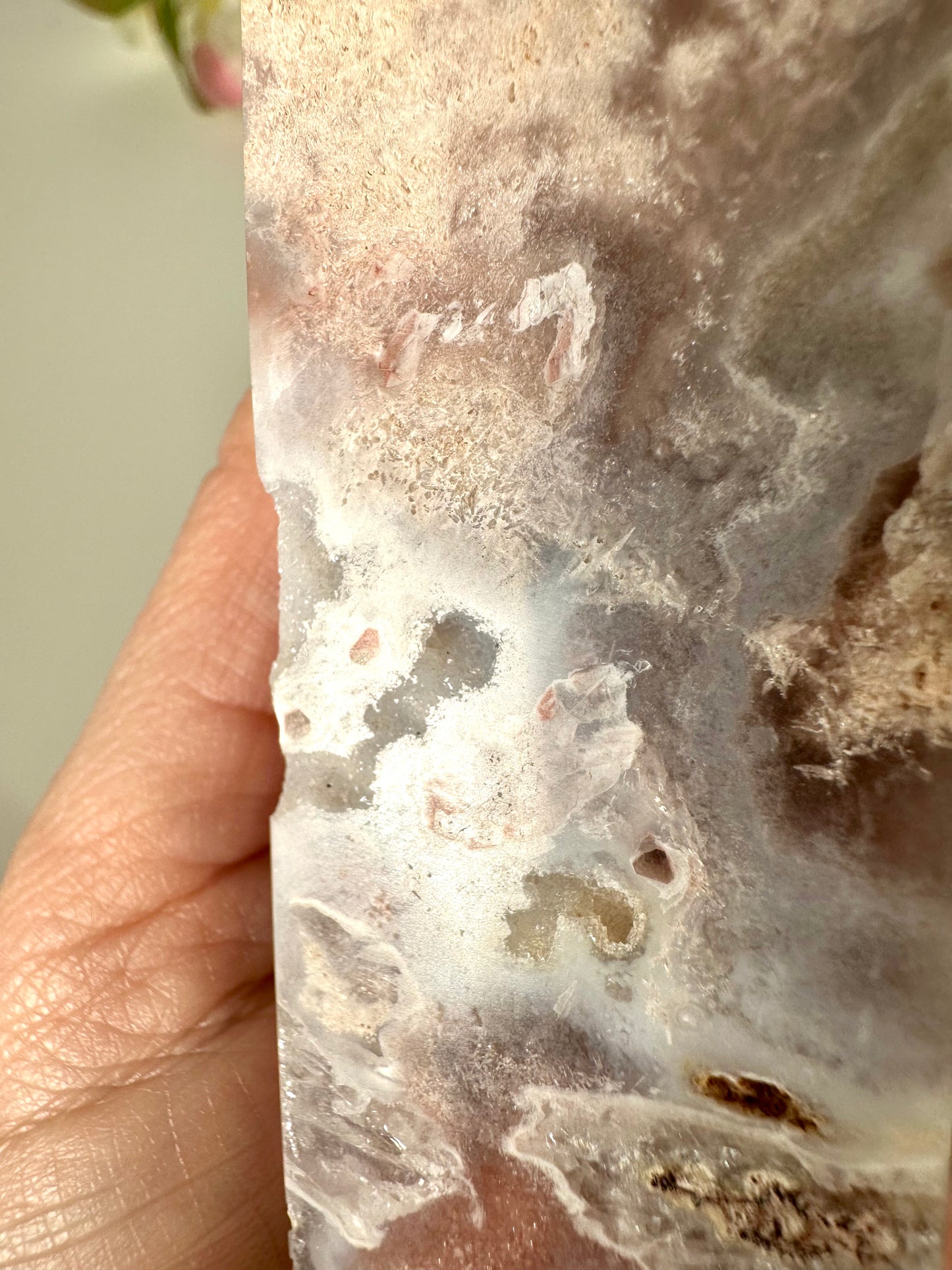 B-Ware Pink Amethyst Turm