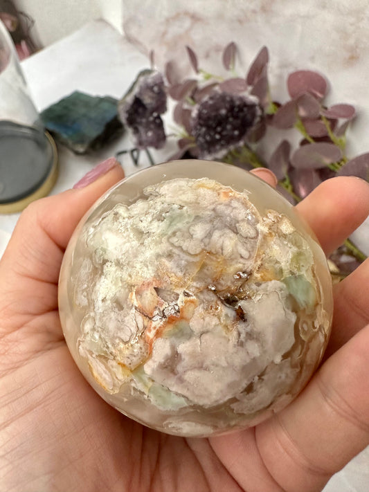 Blumenachat Kugel 56H