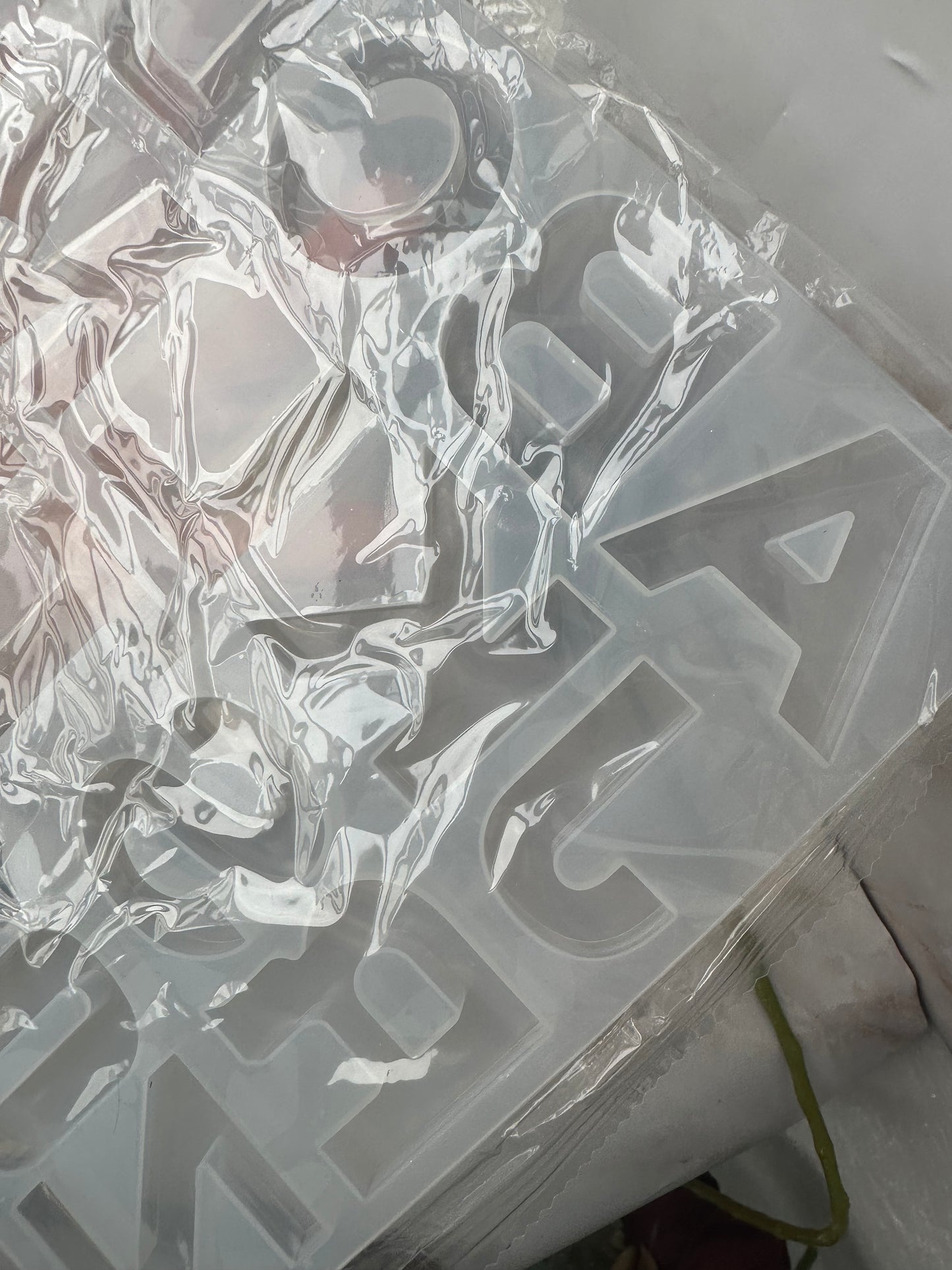 Silikonform Buchstaben + Zahlen spiegelverkehrt
