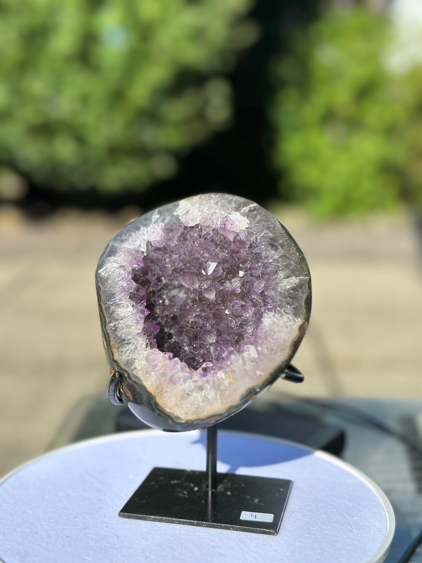 Amethyst auf Metallständer Nr. 4
