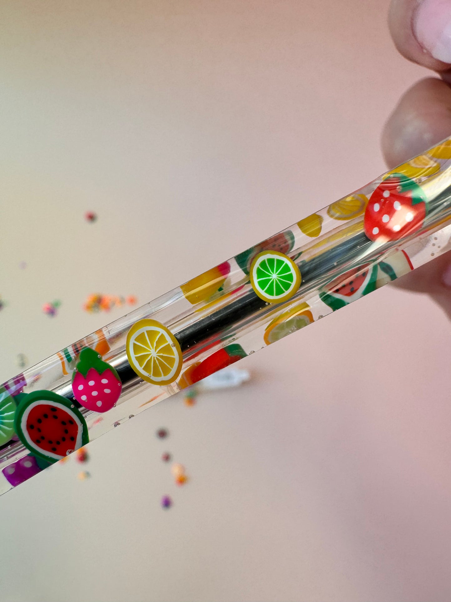 Kugelschreiber mit wechselbarer Mine - Obstdesign