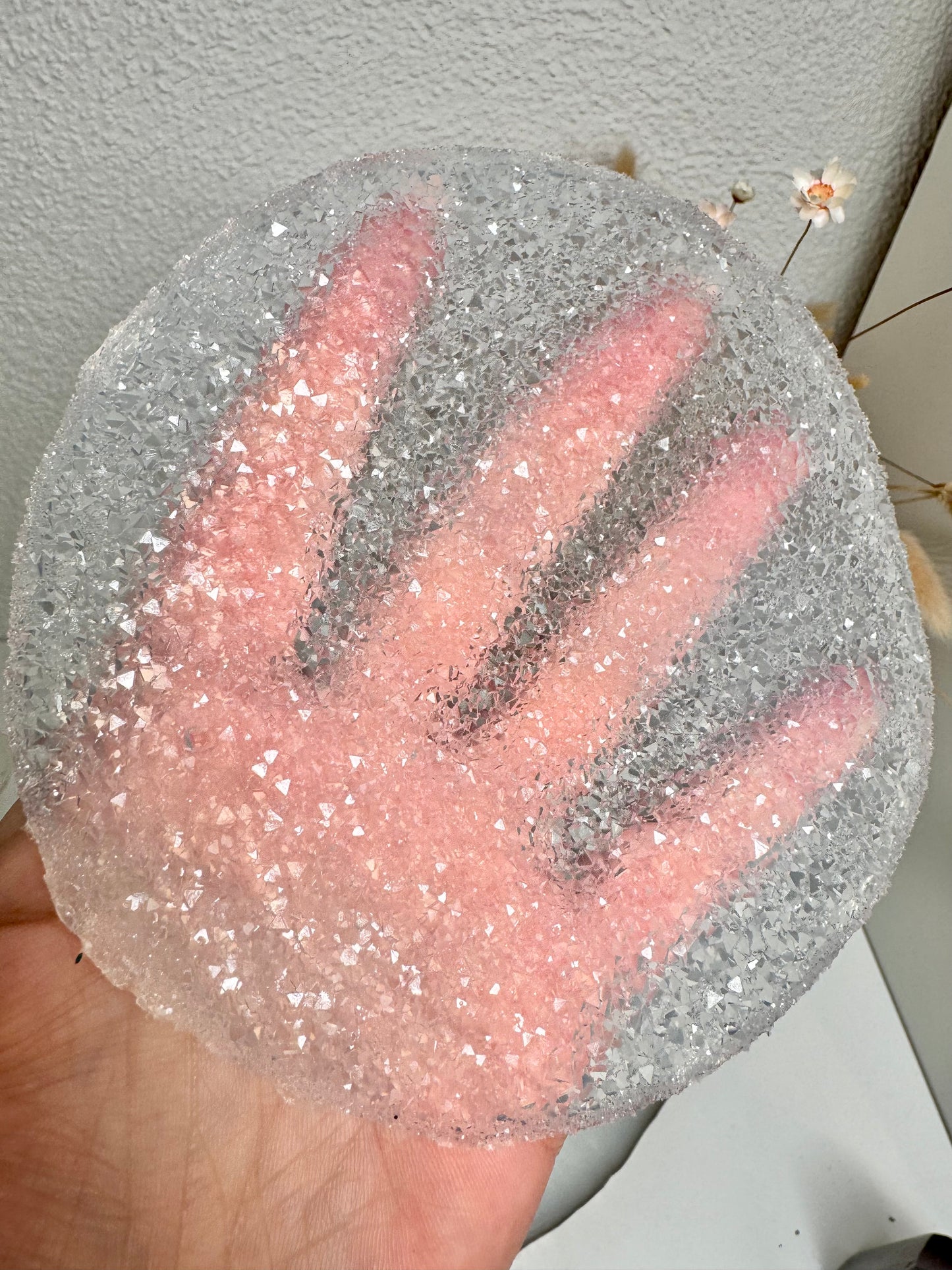 Druzy Inlay rund groß