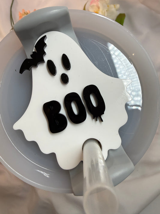 Halloween Geist Namensschild für Stanley Cup personalisierter Topper