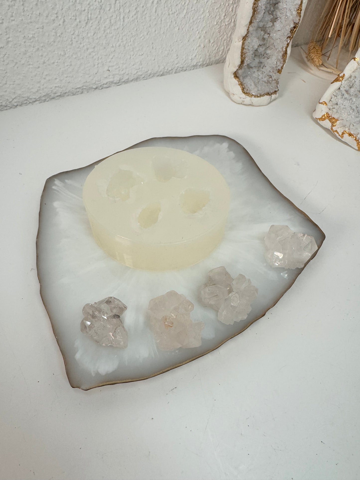 Silikonform Mini Bergkristall Cluster