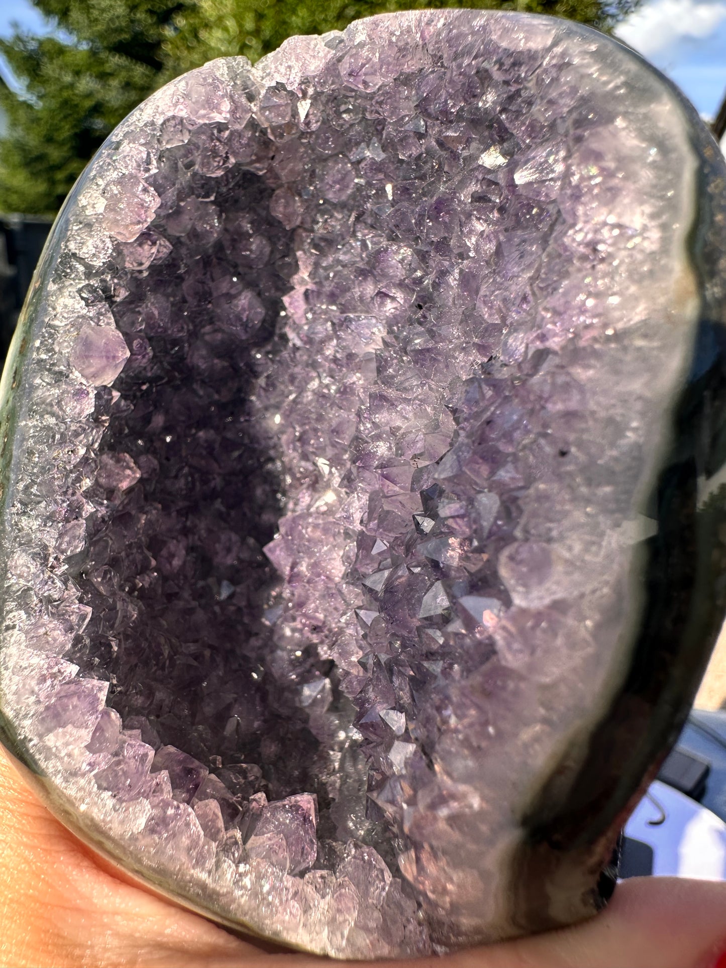 Amethyst auf Metallständer Nr. 16