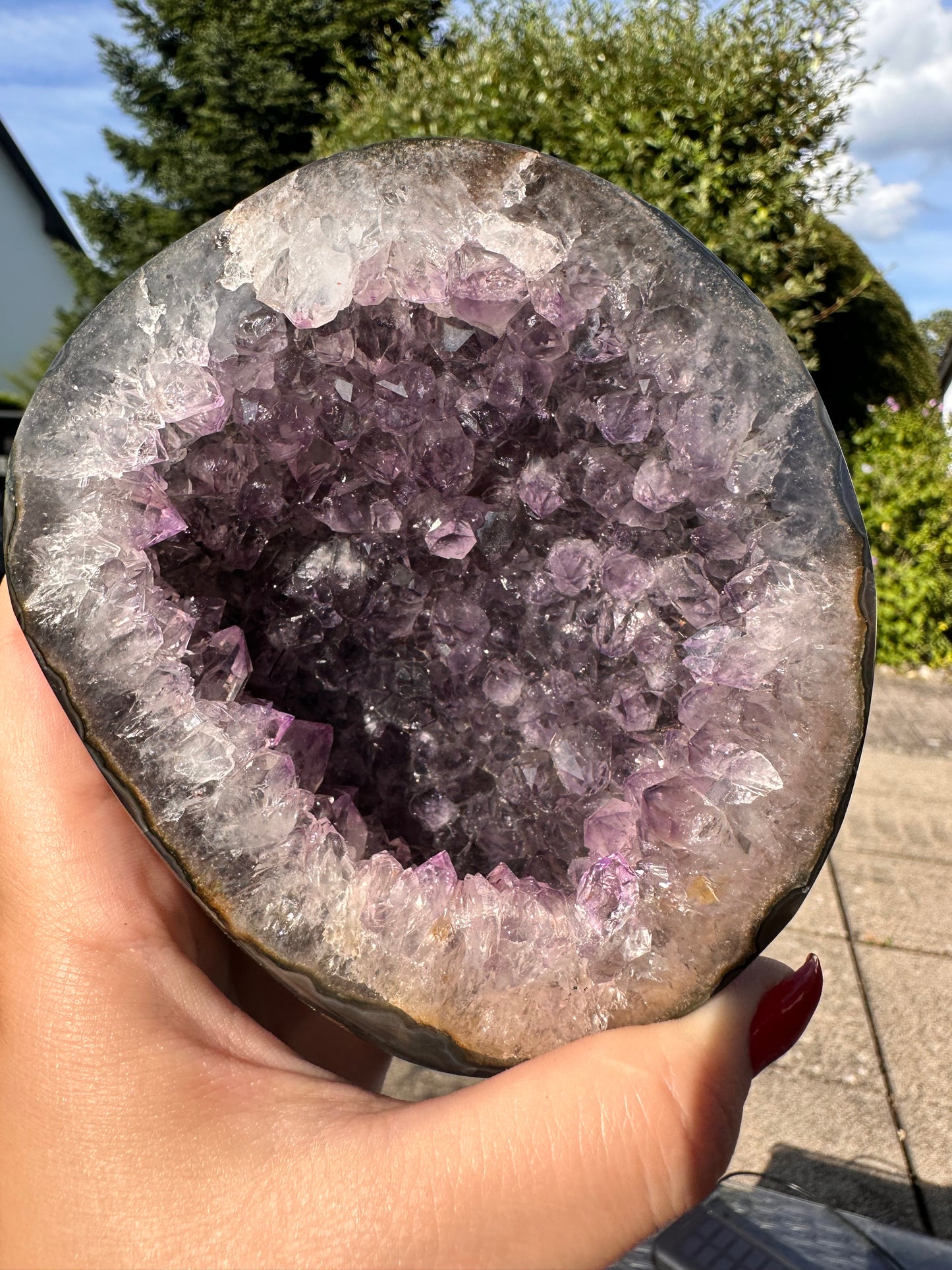 Amethyst auf Metallständer Nr. 4