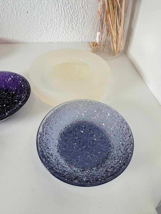 Silikonform Glitzerschale rund